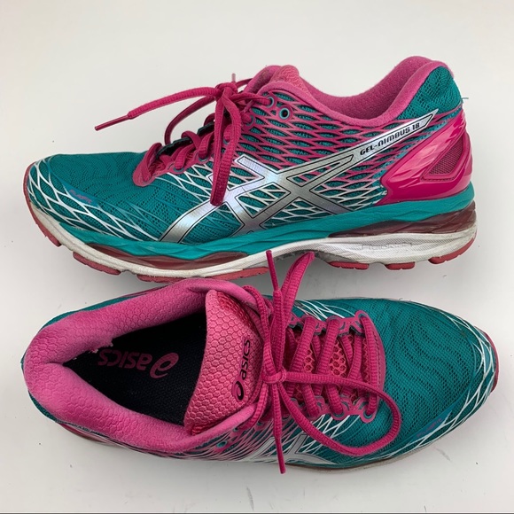 asics gel nimbus 18 kids purple